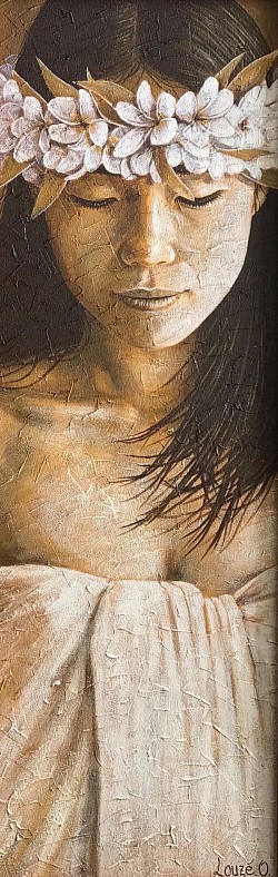 « Sérénité » (Acrylique) 90x30cm 120000xpf