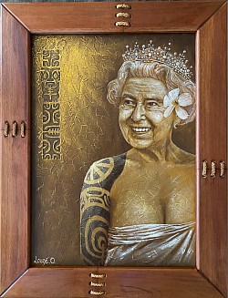 « Life is better in Tahiti » (Acrylique) 70x50cm  180000xpf