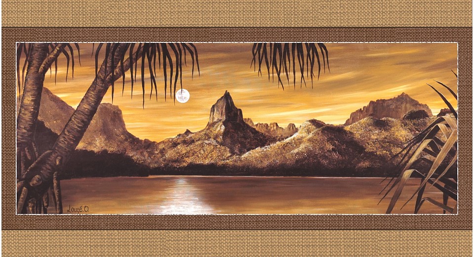 Toile imprimée n•30    ( 101x54 cm)