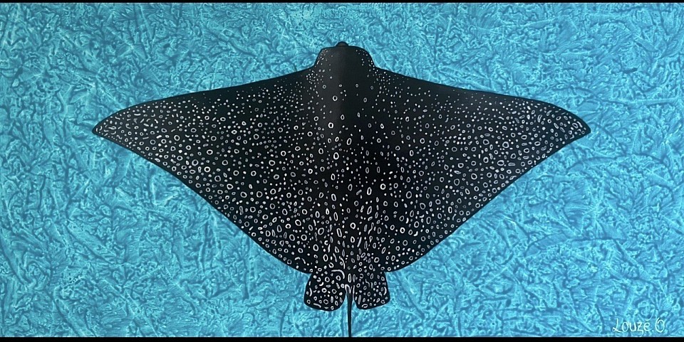 Acrylique sur toile 40x80 cm 100 000 xpf