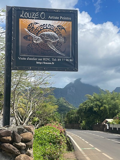 PK 7,7 côté montagne Paopao -Moorea.