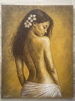 « Grâce » Acrylique sur toile 90x70 cm hors cadre 250 000 xpf
